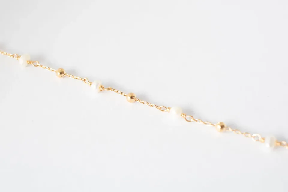 Eremis Alixia armbånd perler gullperler vannbestandig