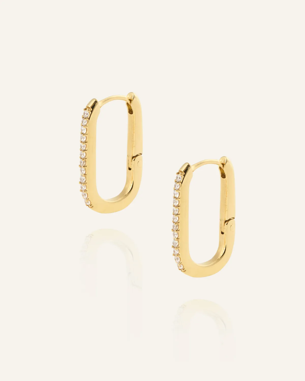 Mockberg Sparkle Medium U-hoops gull 19,5 mm
