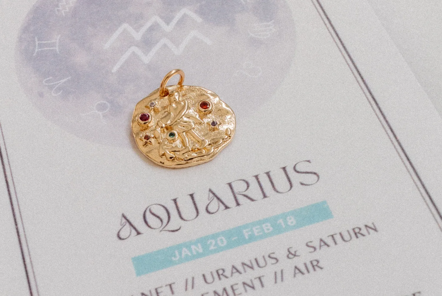 Eremis Aquarius charm vannmannen stjernetegn