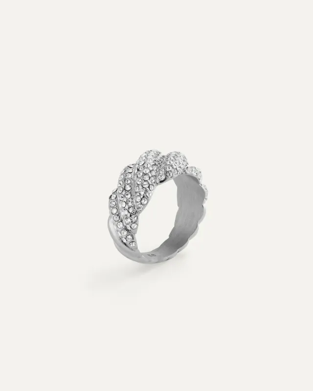 Mockberg Sola ring 50 sølv Preciosa størrelse 50