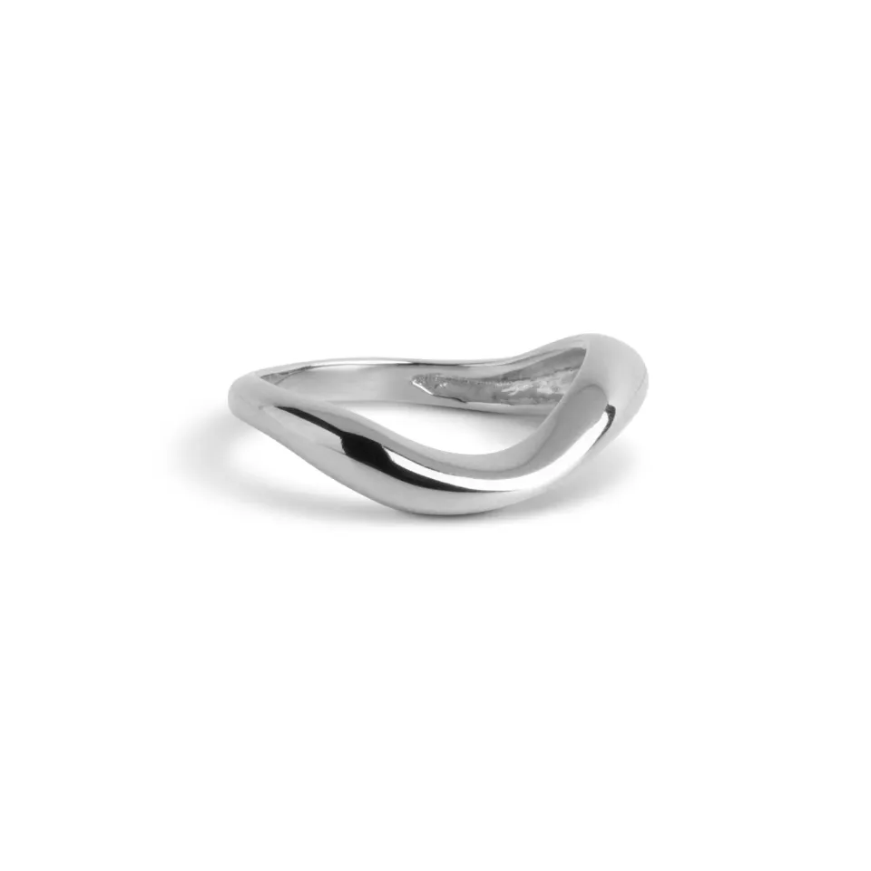 Enamel Agnete Small ring sølv resirkulert