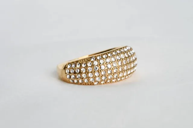 Mea Nani Dome ring gull pavé str 16-17