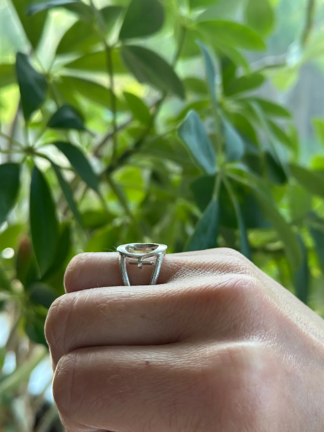 Sivia Femina kraftig ring sølv str 56