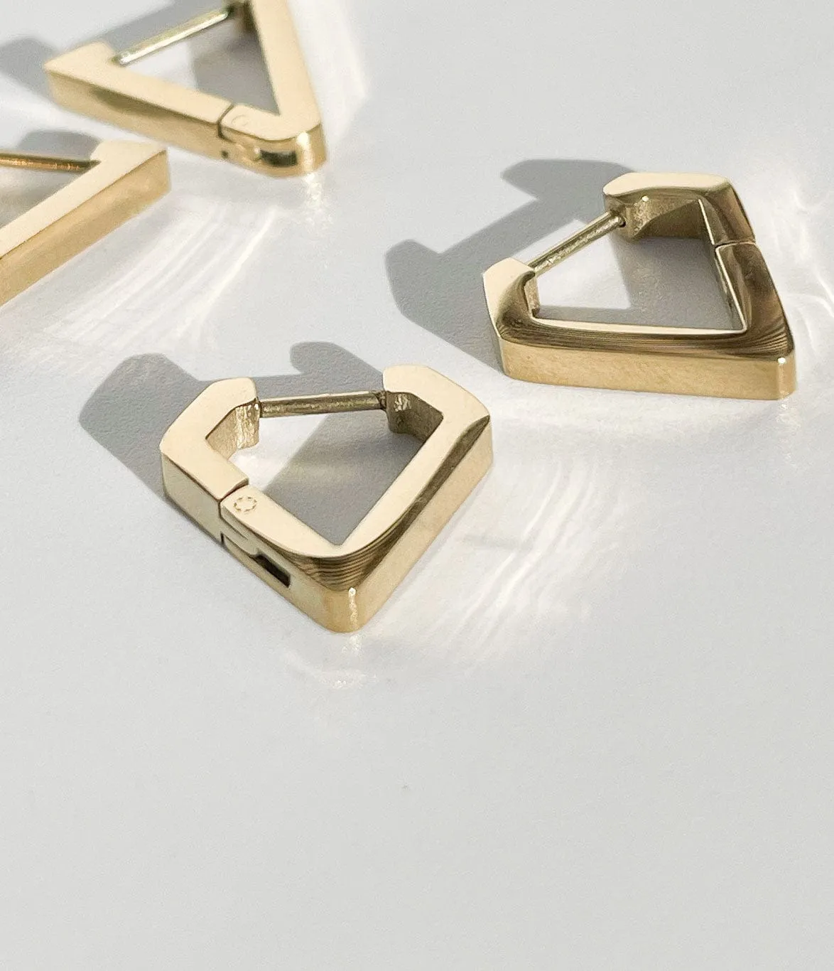 Mea Nani Diamond Hoops øredobber gull 14K
