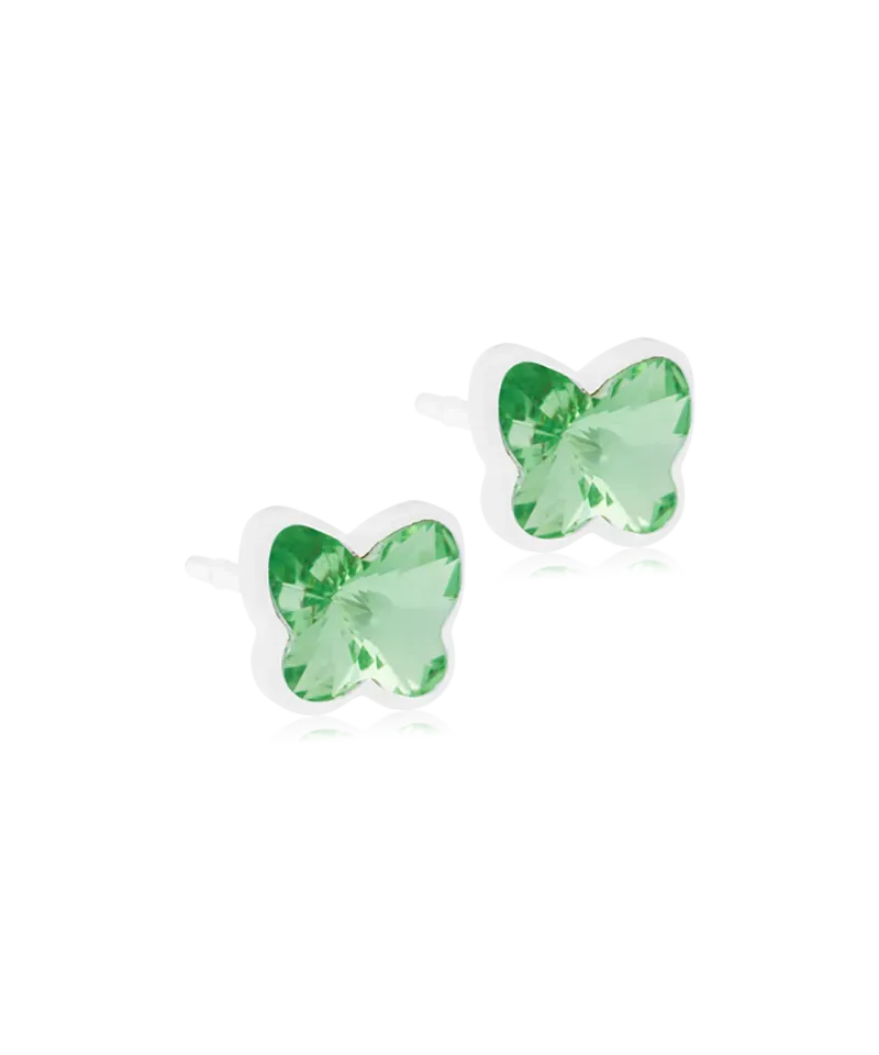 Blomdahl Butterfly øredobber peridot plast 5 mm
