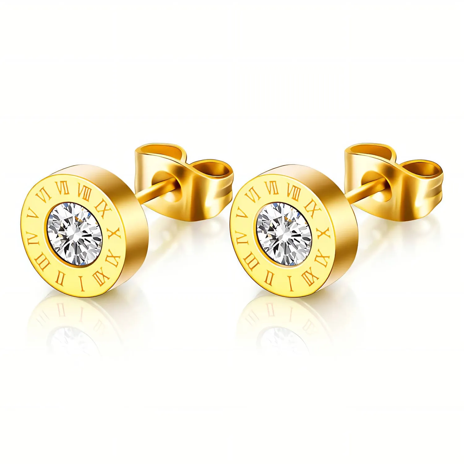Mea Nani Roma Gold Studs øredobber 18K gull
