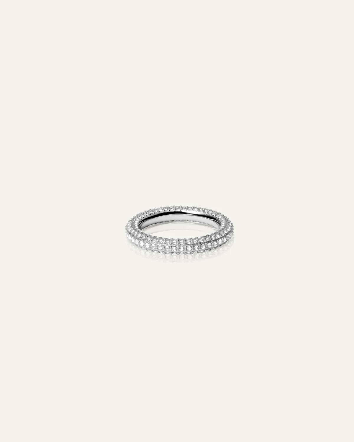 Mockberg Pavé Eternal ring sølv zirkonia
