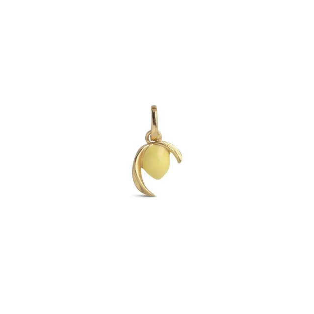 Enamel Charm Lively Lemon anheng 11 mm sitron