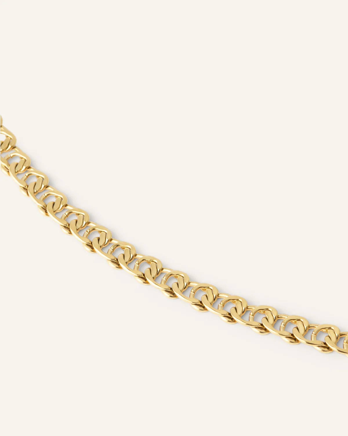 Mockberg Infinity Grand armbånd gull flate lenker
