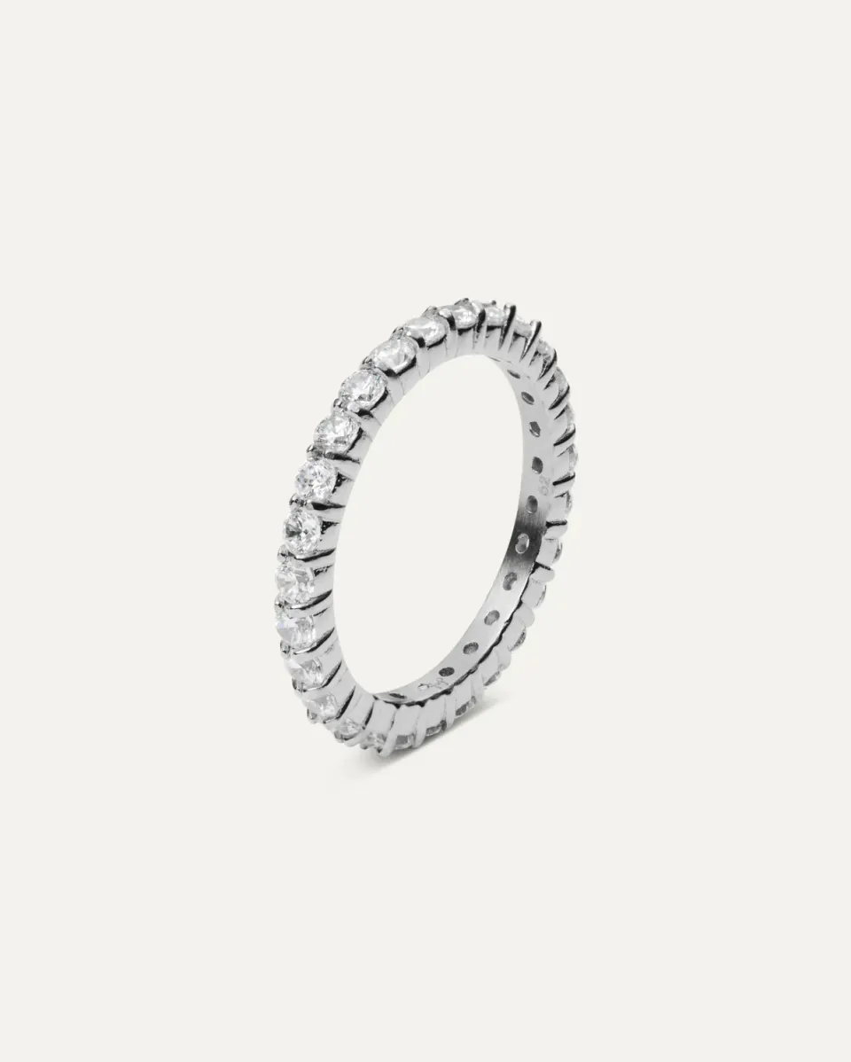Mockberg Colette Steel ring sølv cubic zirconia