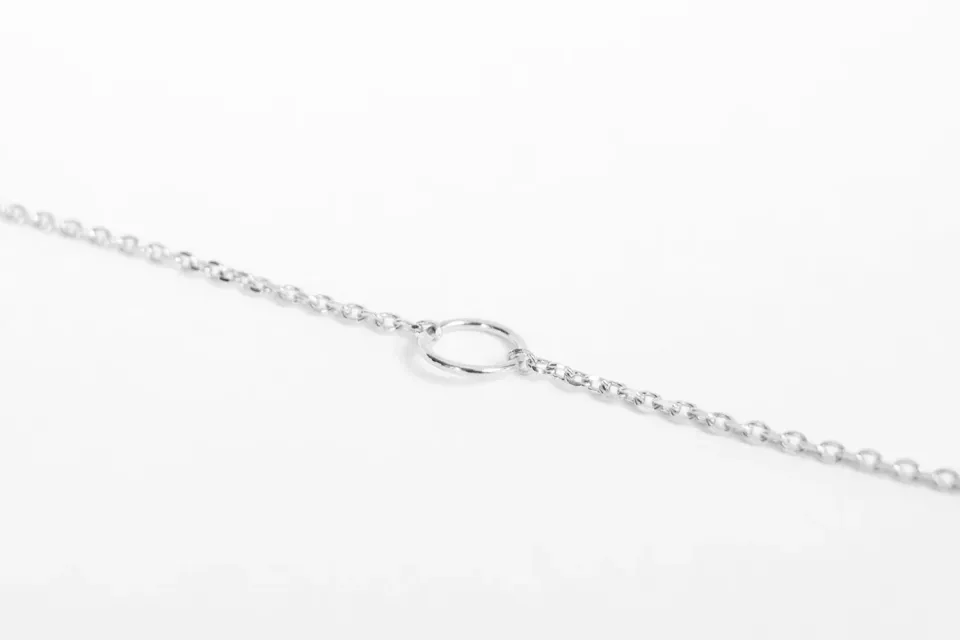 Eremis armbånd liten ring 5 mm sølv 925