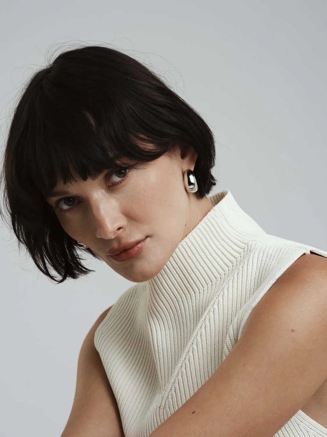 Mockberg Aura Bold Hoops øredobber sølv 25 mm