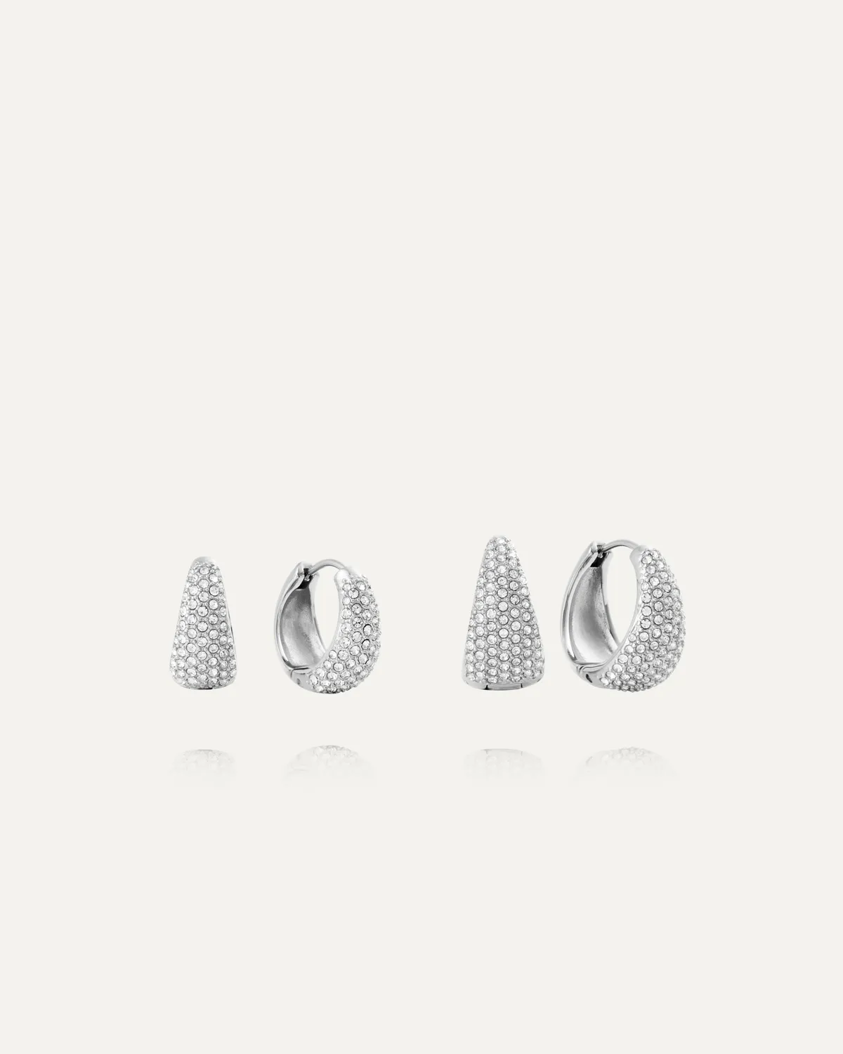 Mockberg Treasure Hoops Large øredobber sølv 18 mm