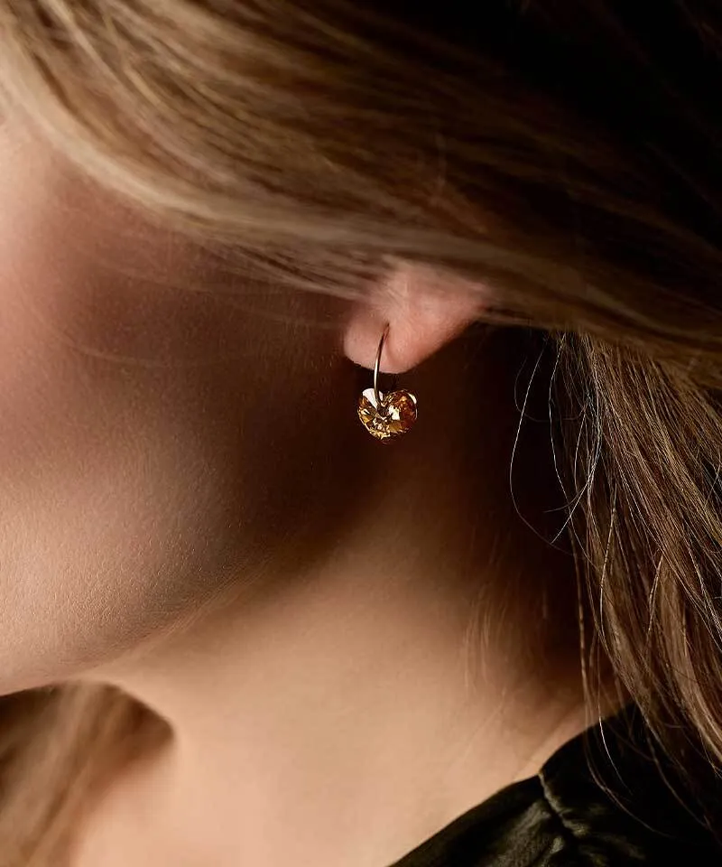 Blomdahl Ear Ring Heart øredobber 14 mm bronse titan