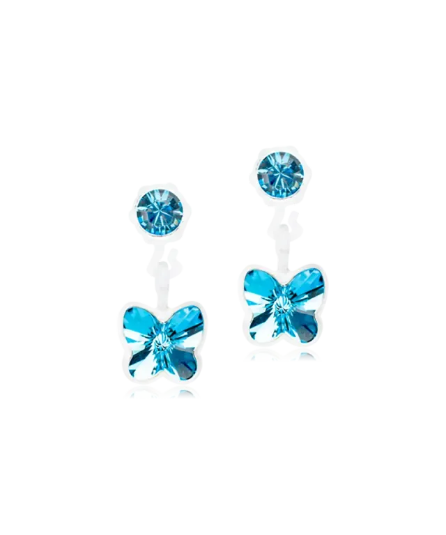 Blomdahl Pendant Butterfly øredobb aquamarine 4/5 mm