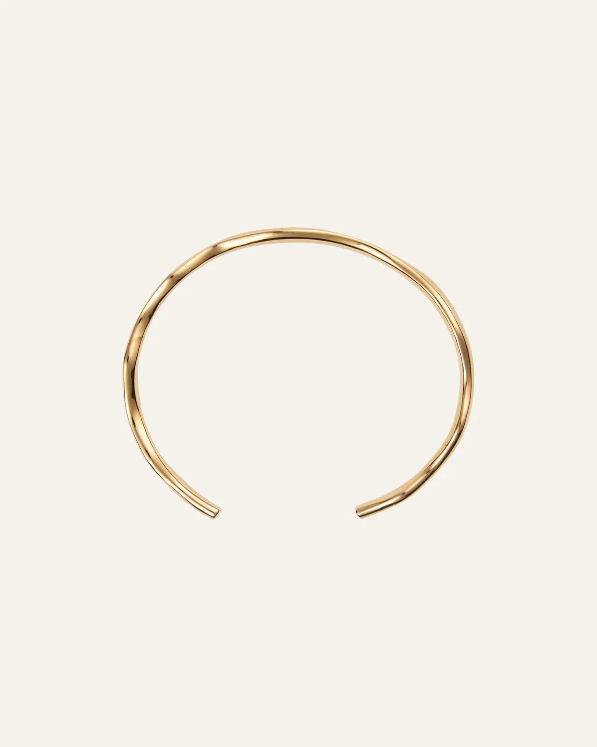 Mockberg Wavy Bolded Cuff armbånd 57x49 mm gull