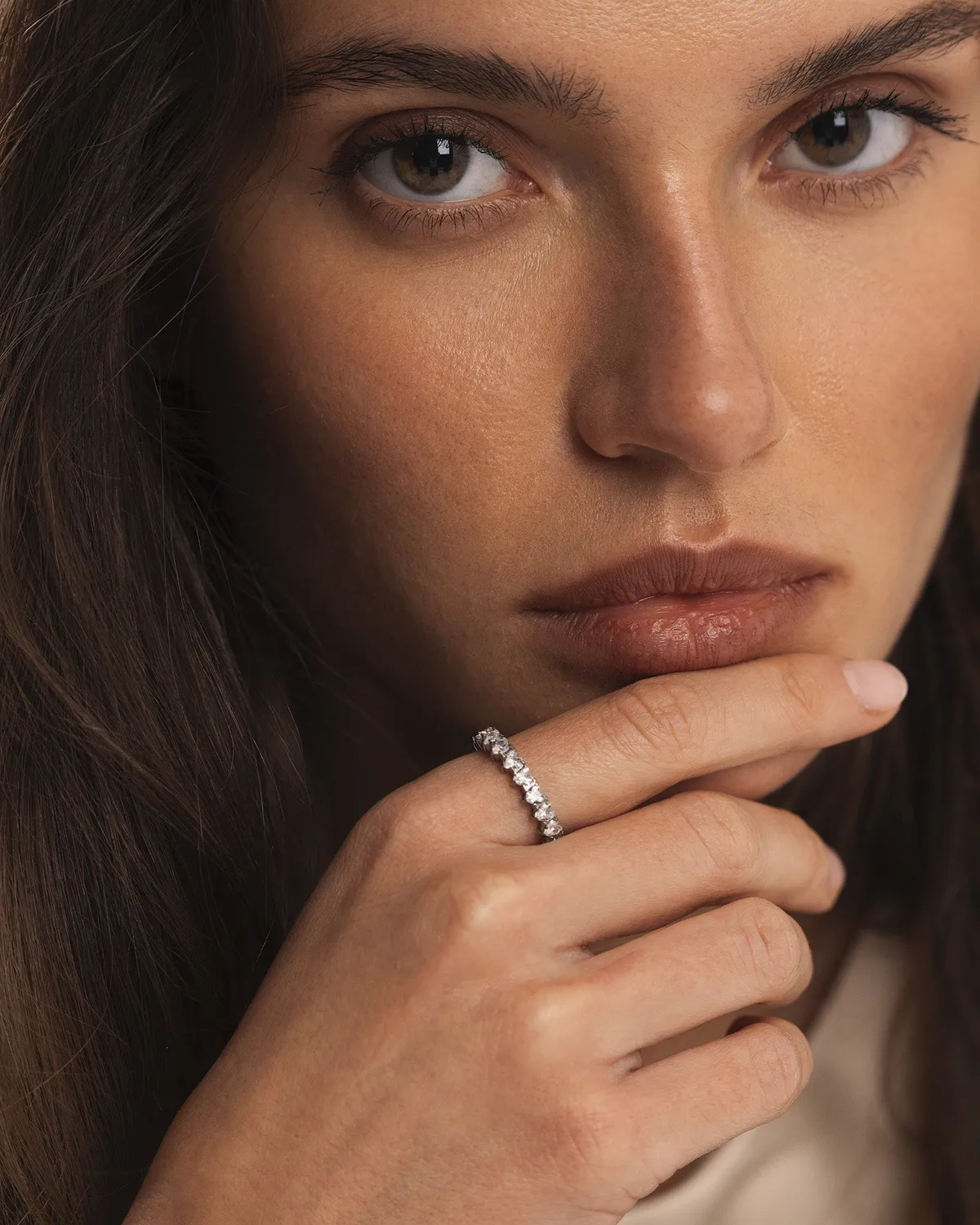 Mockberg Forever ring sølv zirkonia str 52