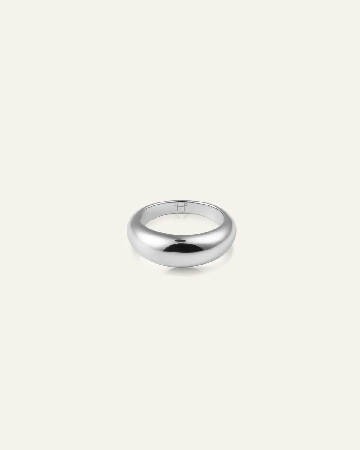 Mockberg Bold ring sølv 50 bred vanntett