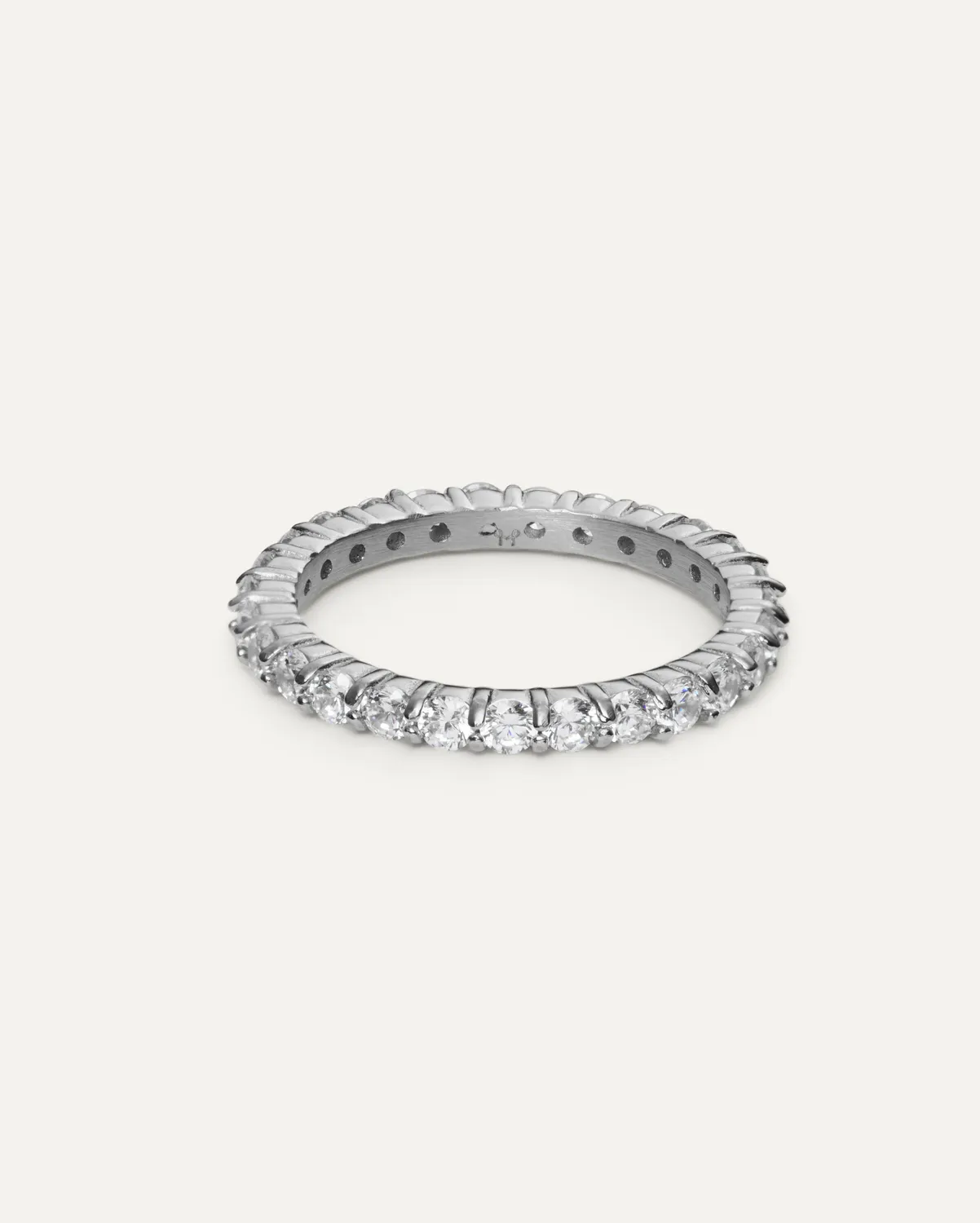 Mockberg Colette Steel ring sølv cubic zirconia