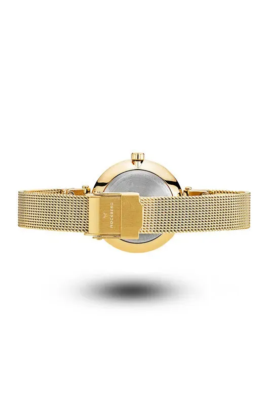 Mockberg Strap Livia Petite klokkereim gull 28 mm