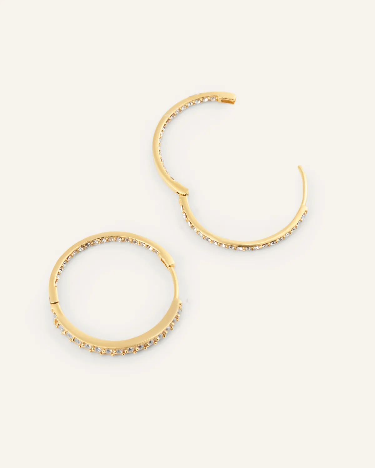 Mockberg Sparkle Large Hoops øredobber gull 20 mm