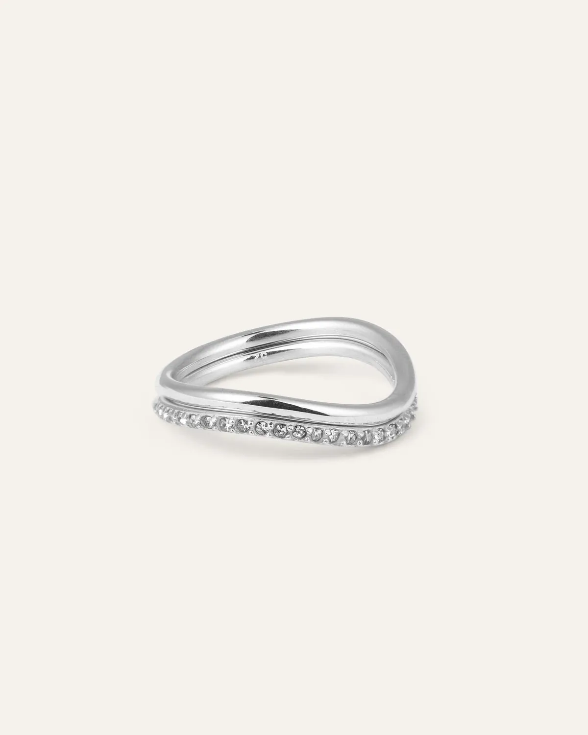 Mockberg Illume Lys ring sølv 2-pk vanntett