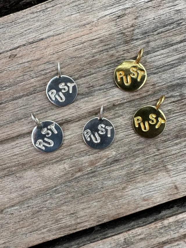 Sivia Pust anheng sølv 12 mm