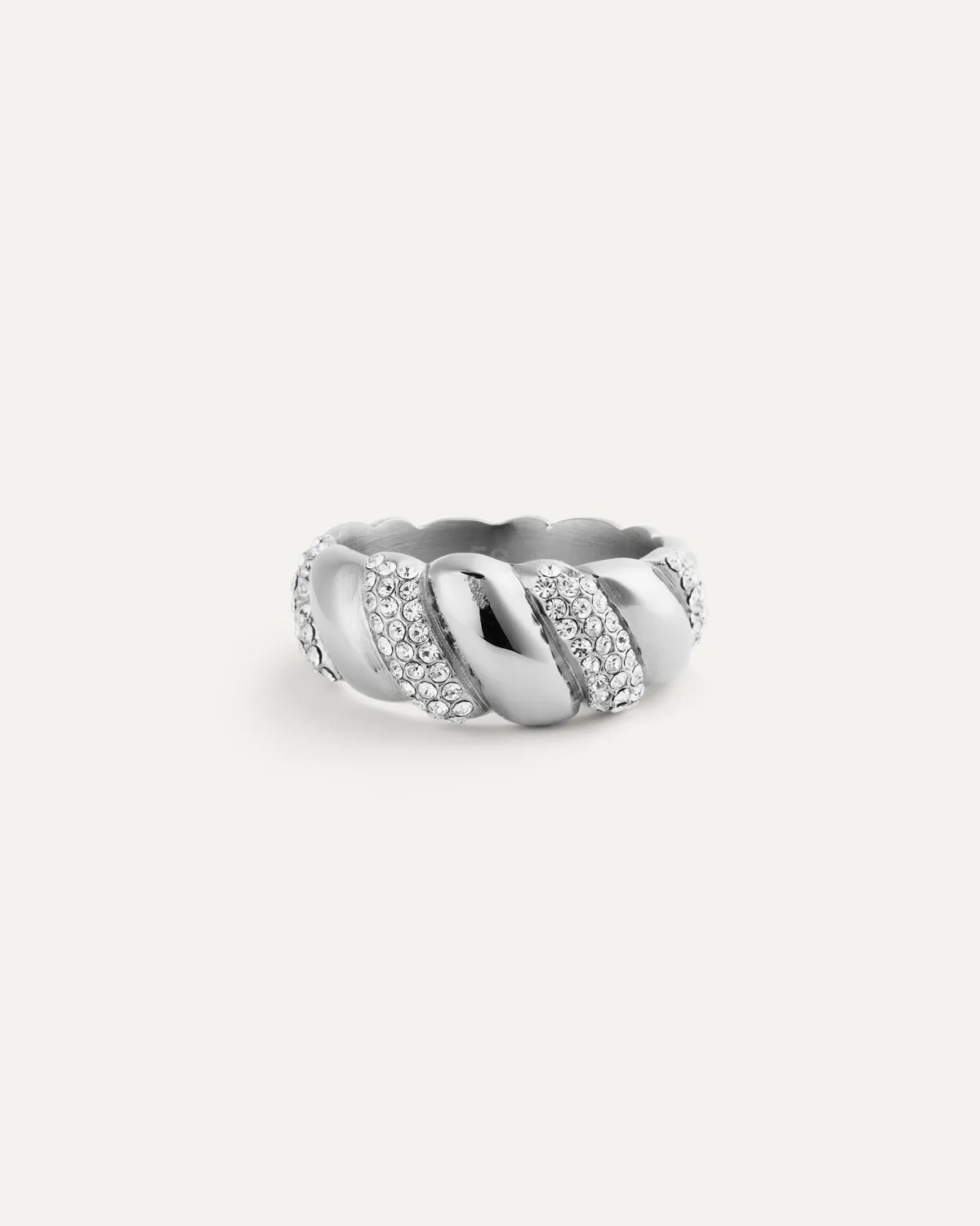 Mockberg Noela ring sølv hvit Preciosa