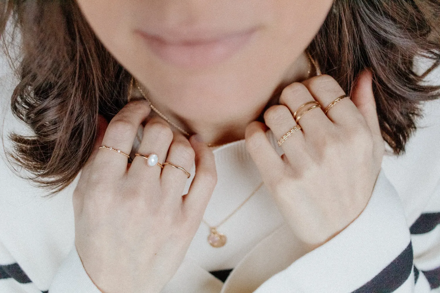 Eremis Amandine ring gullbelagt 18 karat