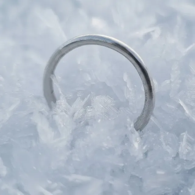 Kunstnerbonden Stacker ring sølv 2 mm enkelt bånd