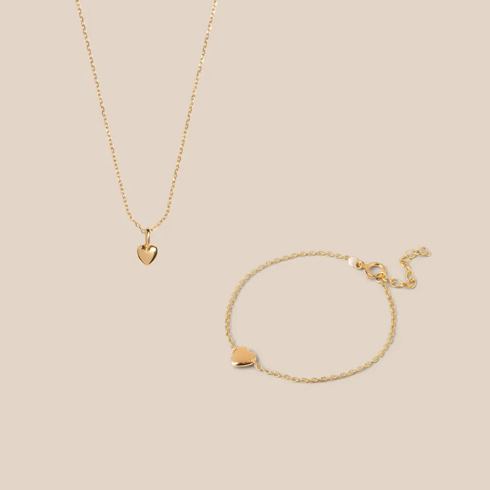 Amore Gold Everyday gavesett hjerte 2 deler