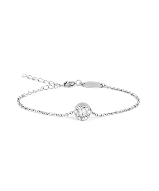 Blomdahl Brilliance Halo armbånd sølv crystal 14-19 cm