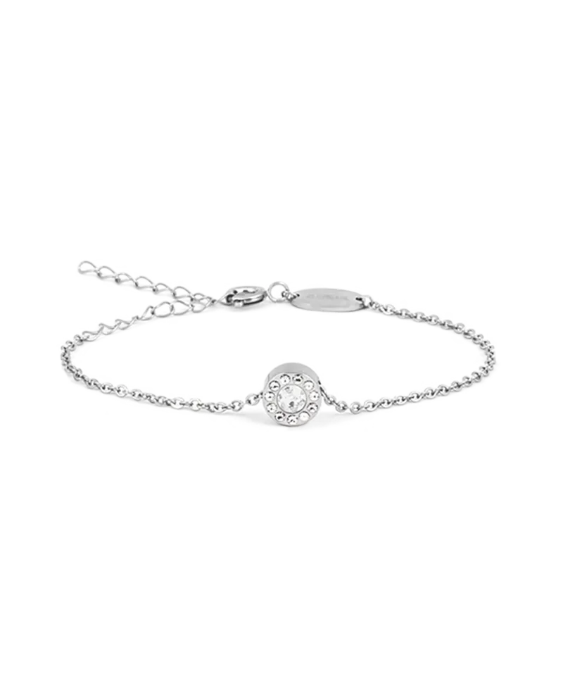 Blomdahl Brilliance Halo armbånd sølv crystal 14-19 cm
