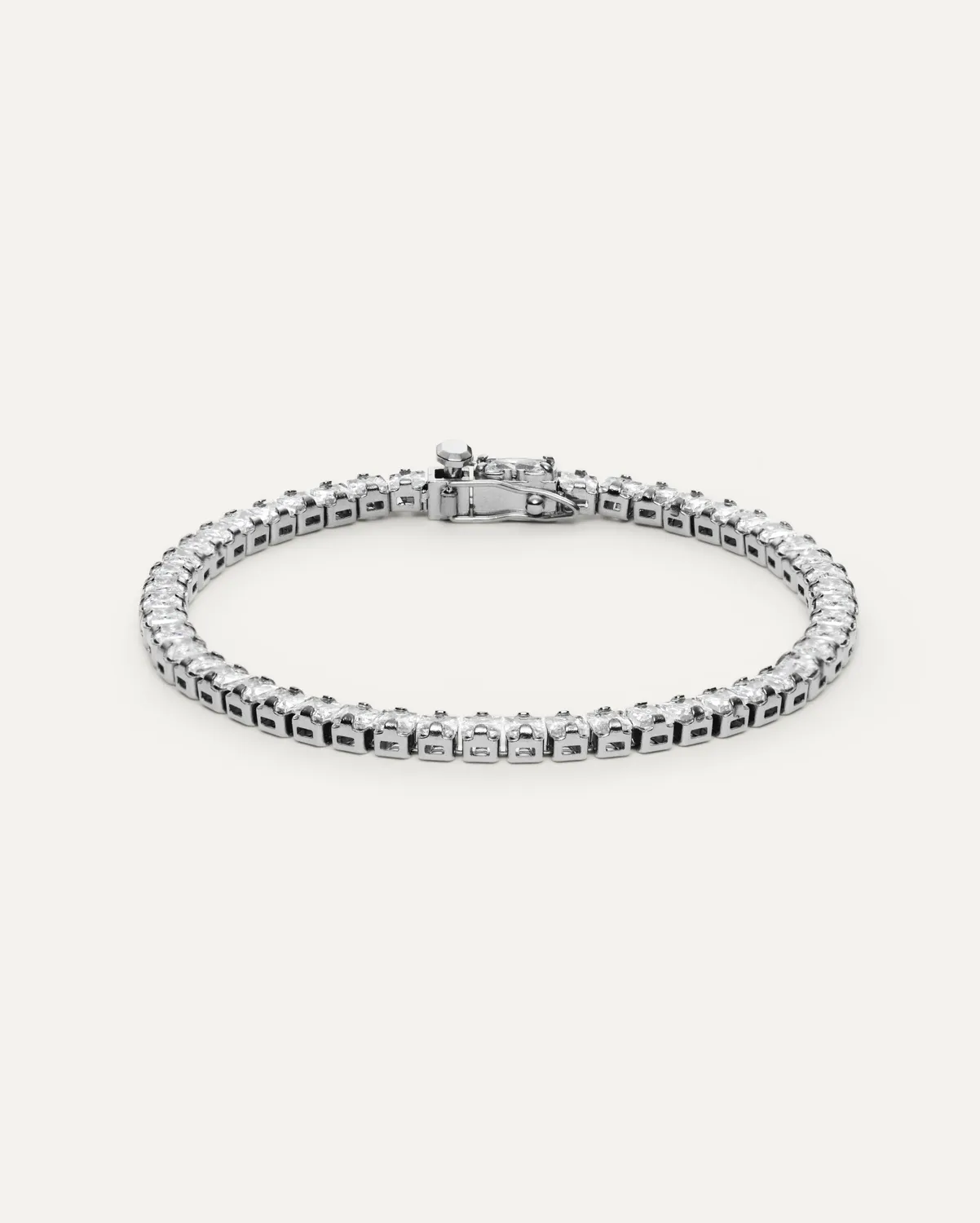 Mockberg Margaux Steel armbånd sølv zirkonia