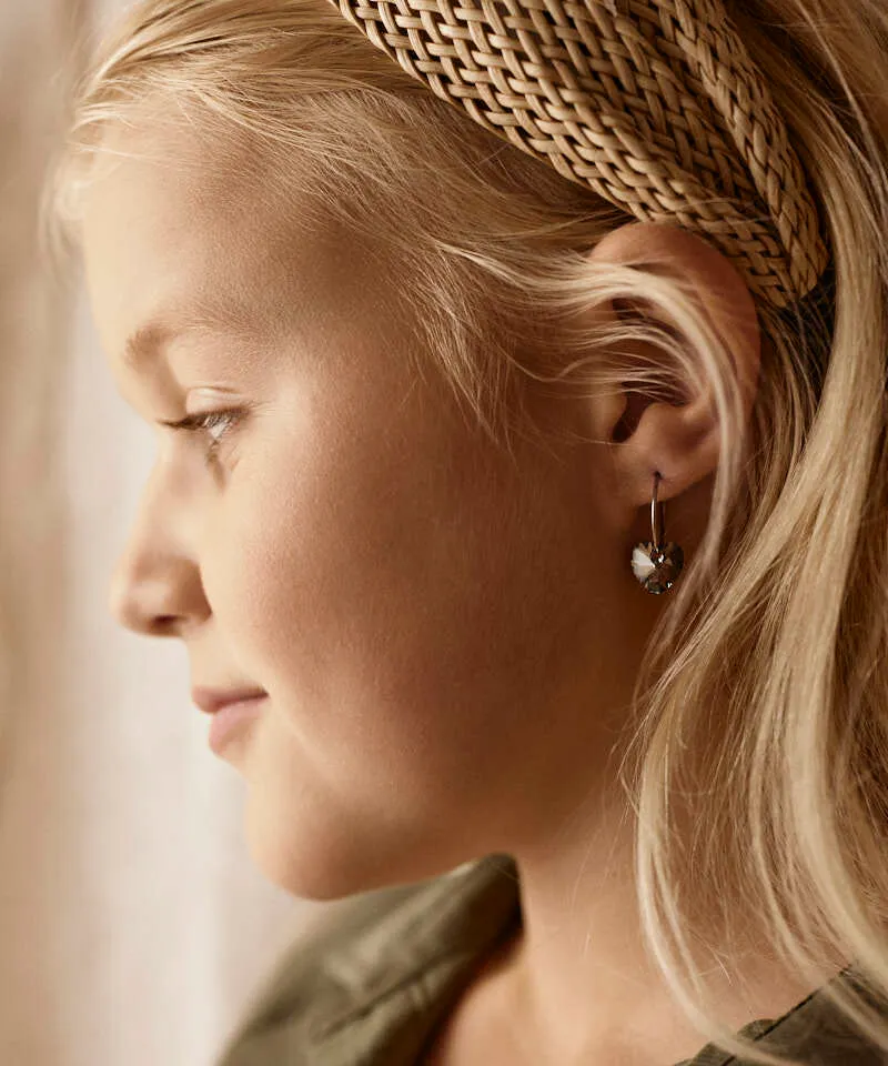 Blomdahl Ear Ring Pendant Heart øredobber 14 mm