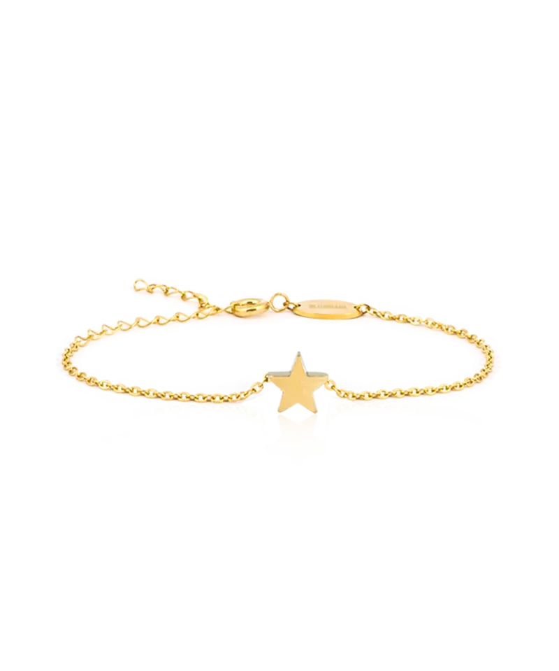 Blomdahl Star armbånd gull 14-19 cm hudvennlig