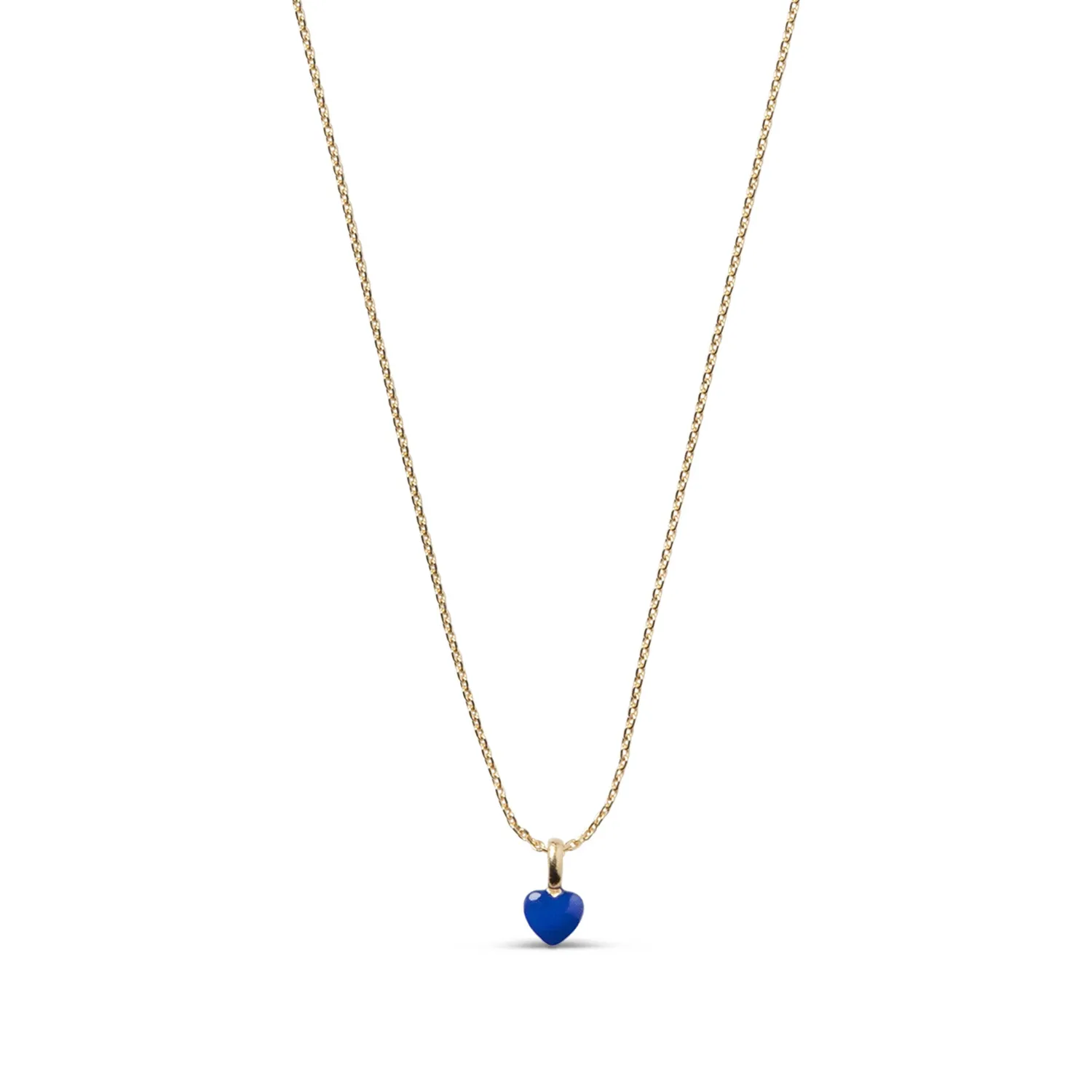 Enamel Amore Classic Blue gavesett hoops + kjede