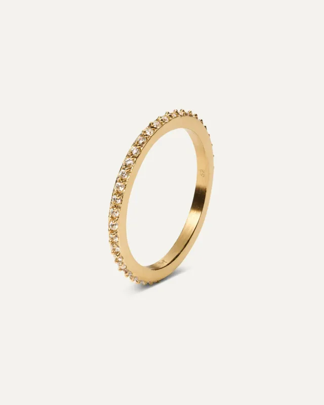 Mockberg Léa Gold ring zirkonia