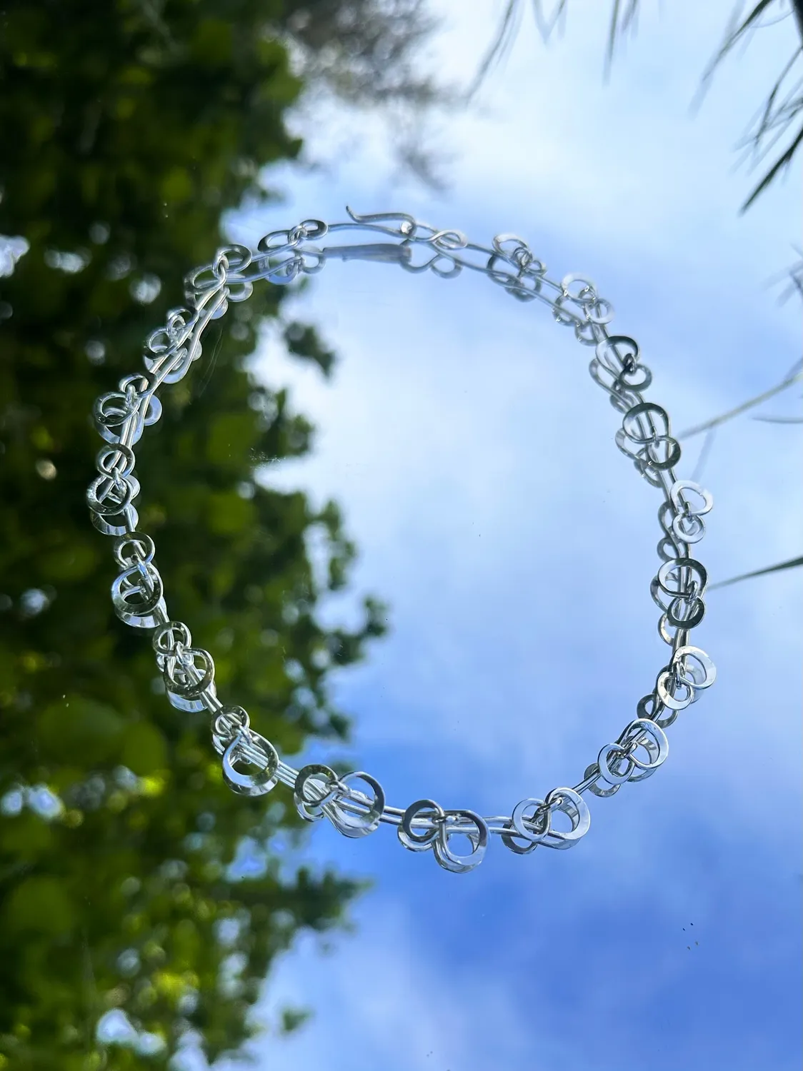 Sivia Smykkedesign Evigheten collier halssmykke sølv 42cm