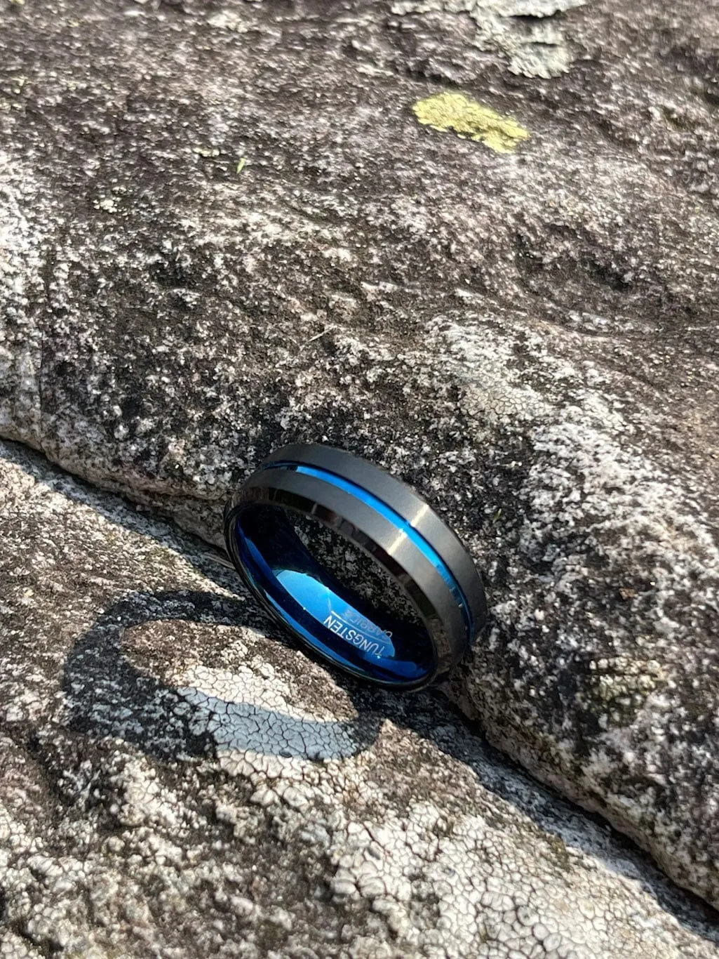 Mea Nani Ares tungsten carbide ring 8 mm svart str 13