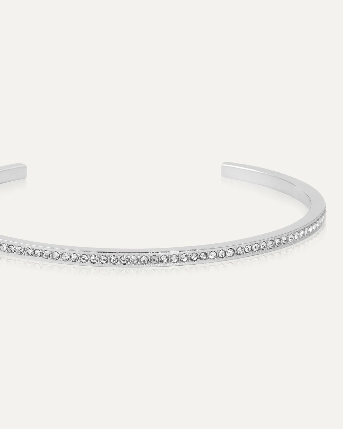 Mockberg Fancy Bangle Medium armbånd sølv med zirkonia
