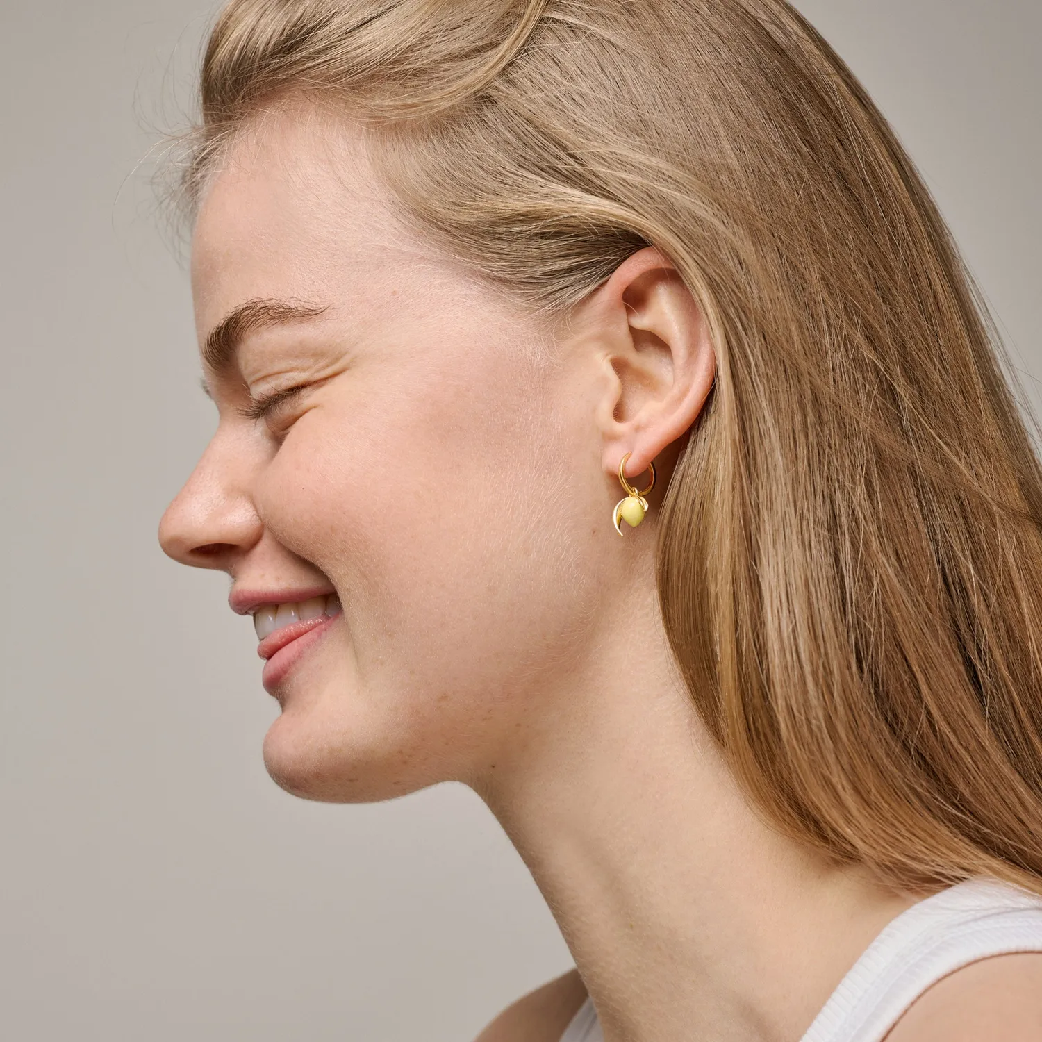 Enamel Charm Lively Lemon anheng 11 mm sitron