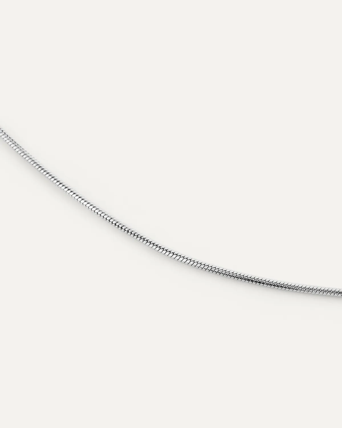 Mockberg Snake Chain armbånd sølv smalt