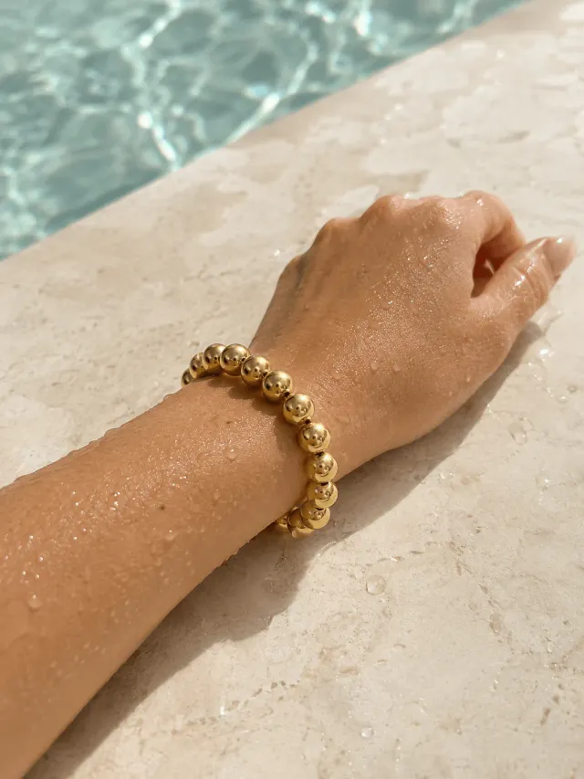 Mea Nani Golden Harmony armbånd gullperler 14K