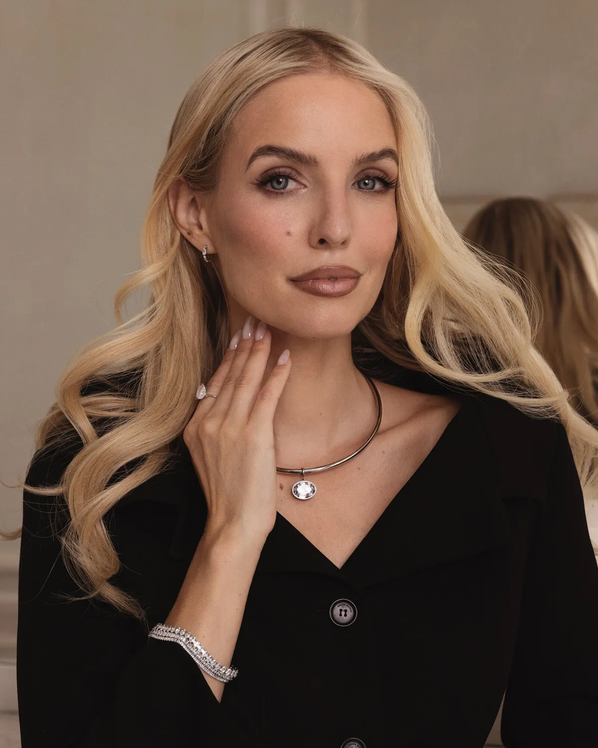 Mockberg Juliette Steel Hoops ringer sølv 10 mm zirkonia