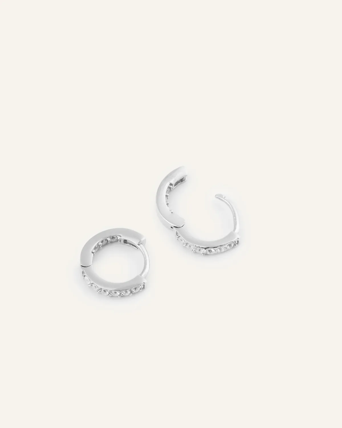 Mockberg Sparkle mini hoops sølv 11 mm