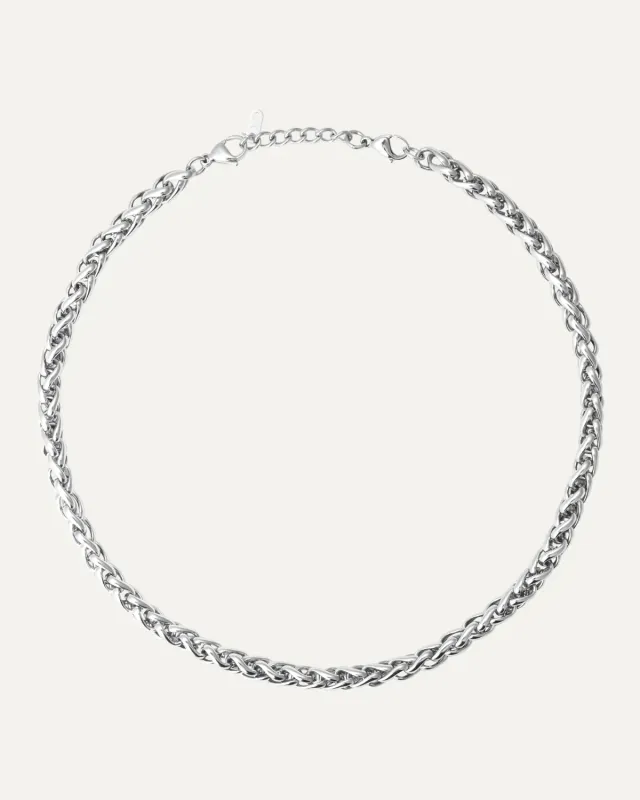Mockberg Rebel Chain Necklace halskjede sølv 450 mm