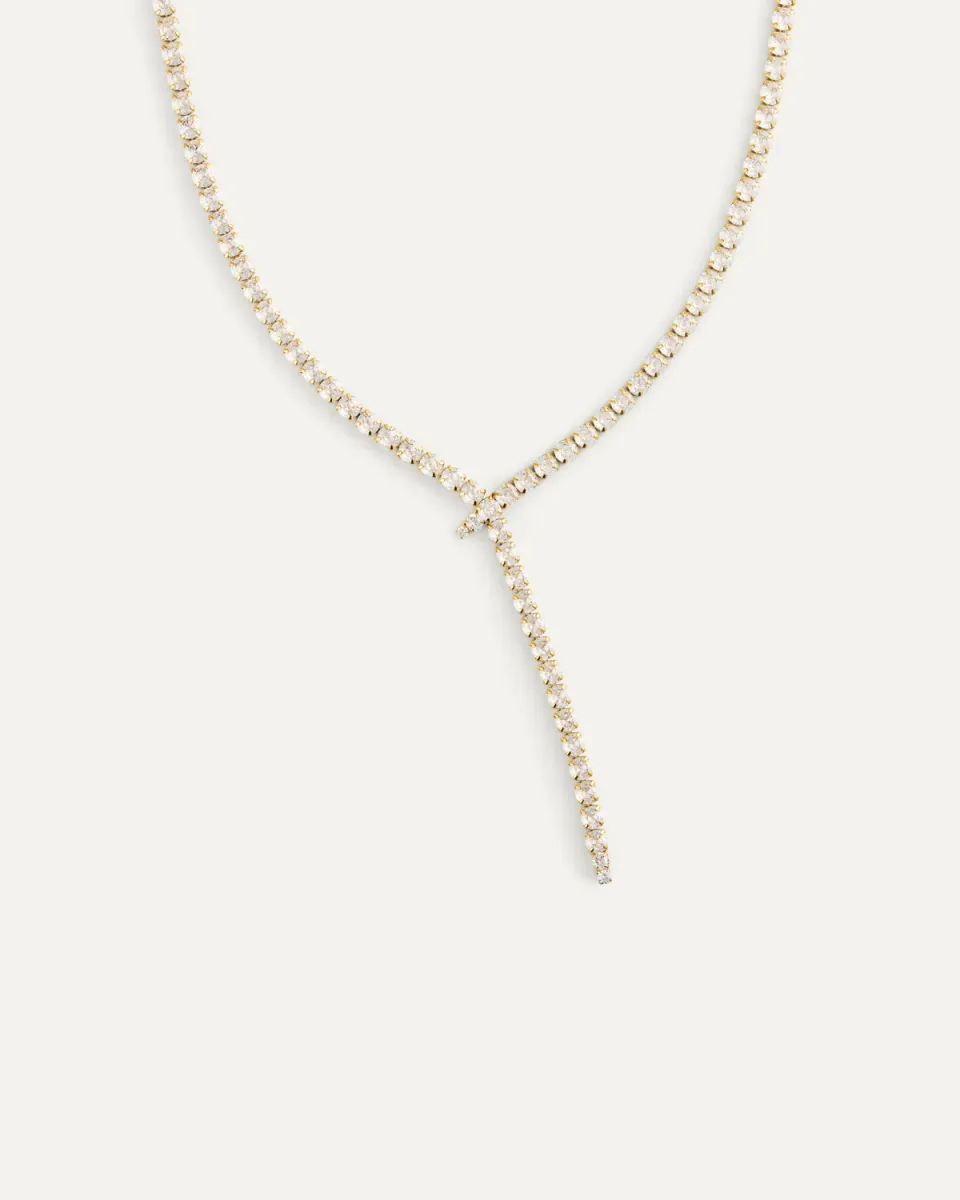 Mockberg Alora kjede gull cubic zirconia