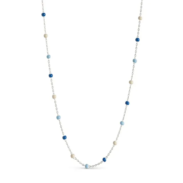 Enamel Lola halskjede marine 38 cm