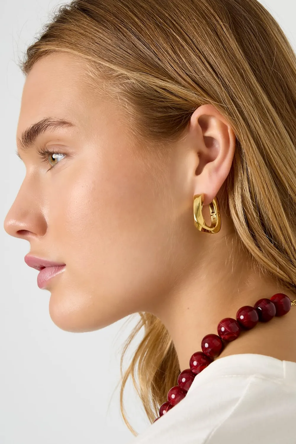 Mea Nani Senna Hoops øredobber gull chunky